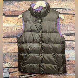 Quiksilver Men's Down Filled Brown Puffer Vest